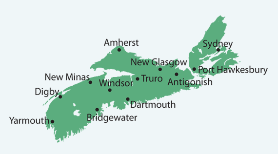 Map of our locations